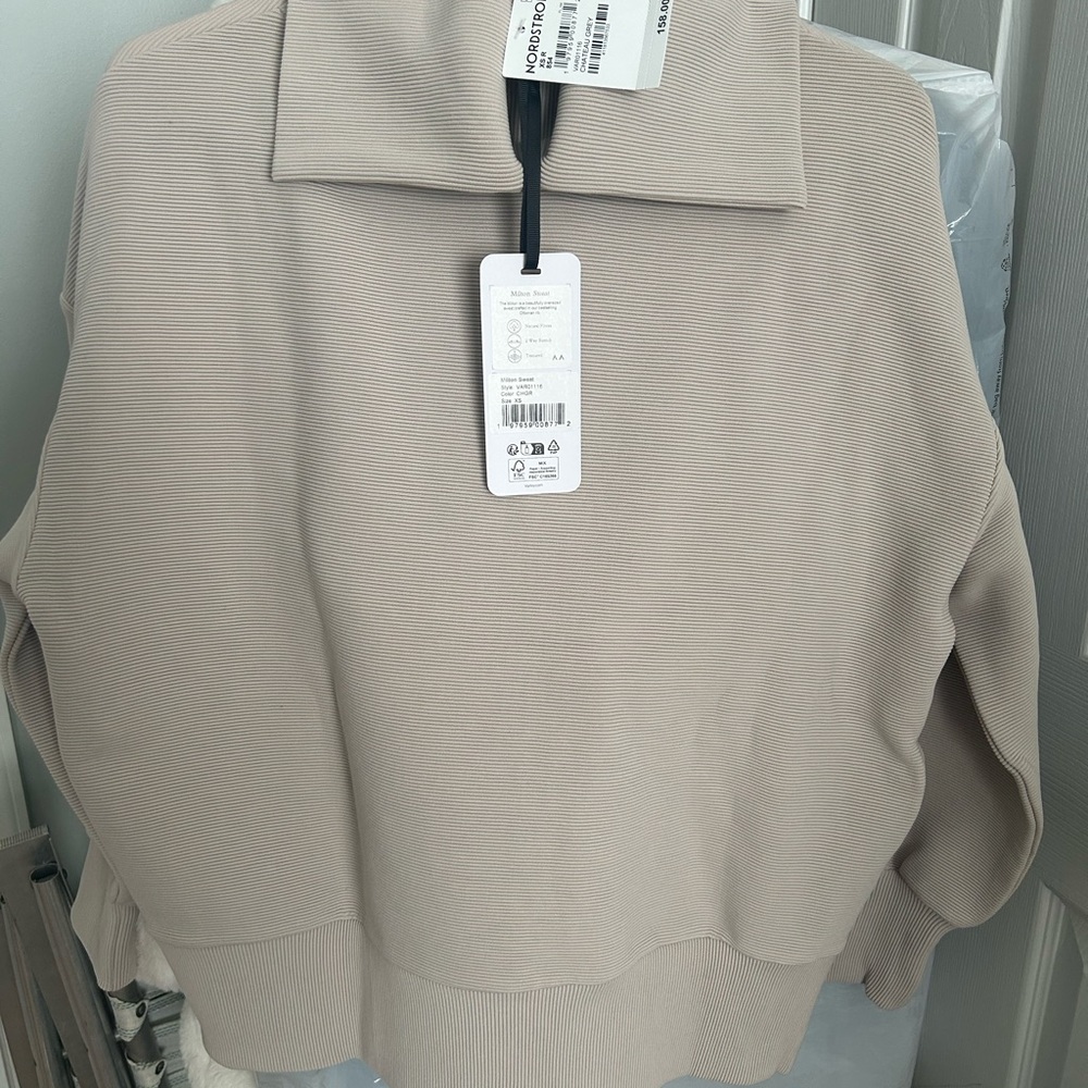 Varley Women's Cowl Neck Sweater in Light Beige